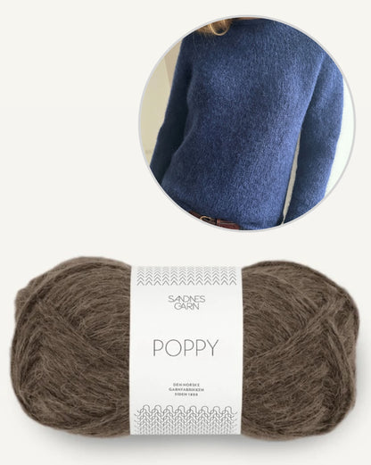 Plain Yoke Pullover | auch für Anfänger aus Poppy von Sandnes Garn