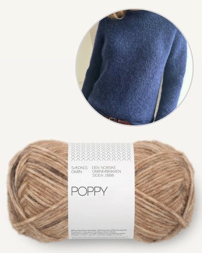 Plain Yoke Pullover | auch für Anfänger aus Poppy von Sandnes Garn