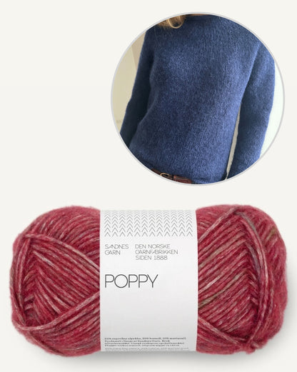Plain Yoke Pullover | auch für Anfänger aus Poppy von Sandnes Garn
