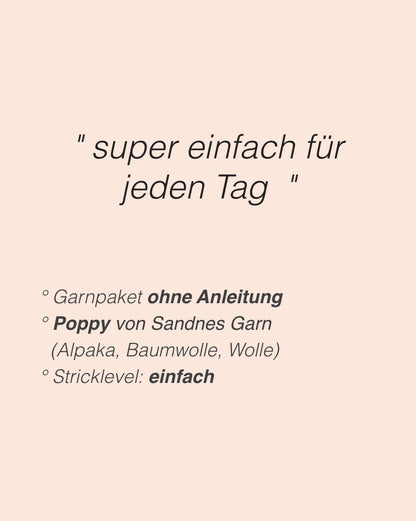 Plain Yoke Pullover | auch für Anfänger aus Poppy von Sandnes Garn