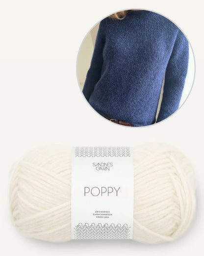 Plain Yoke Pullover | auch für Anfänger aus Poppy von Sandnes Garn