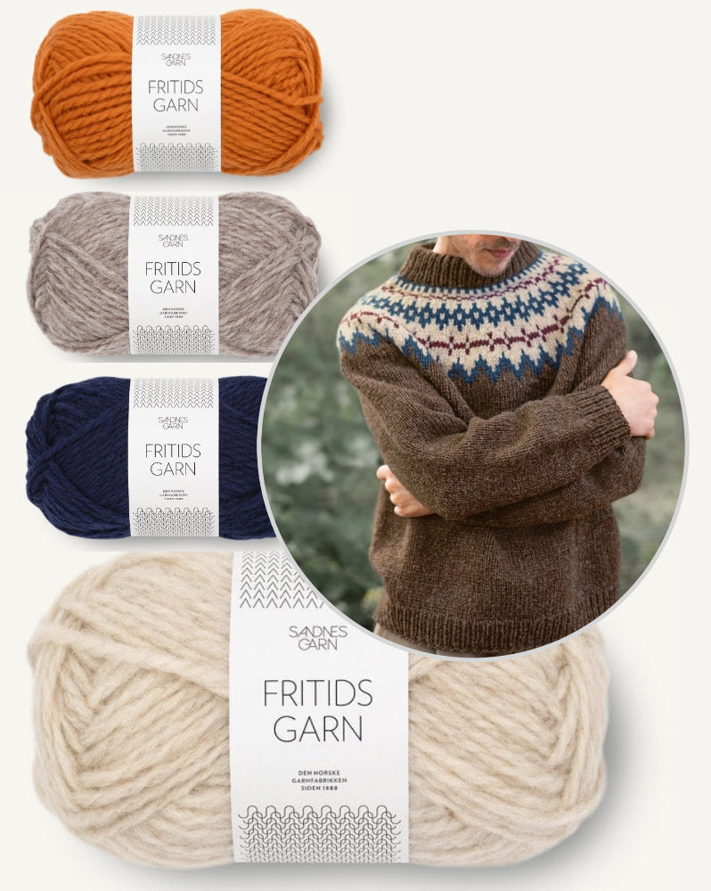 Sandnes Kollektion 2410 Norske Ikoner Polar-Light Männerpullover 7
