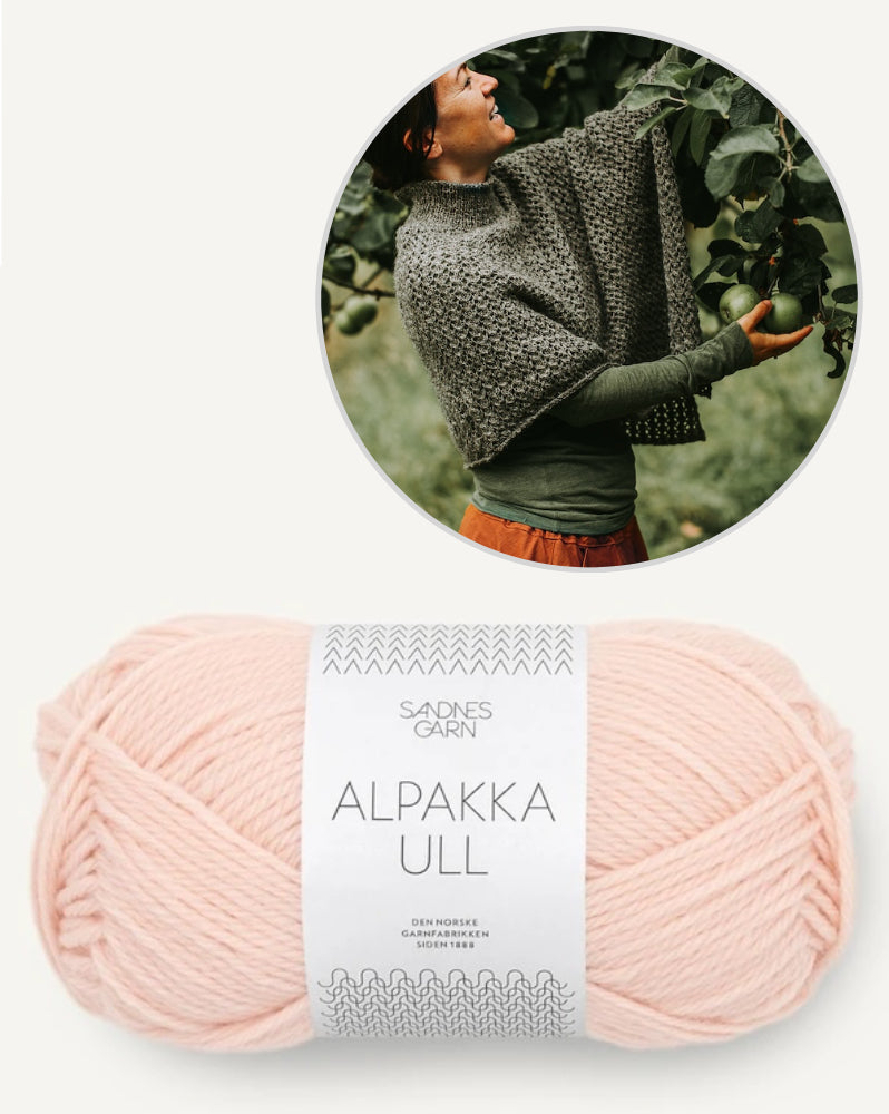 Poncho Akina von Kleinigkeitenliebe mit Alpakka Ull von Sandnes Garn 12