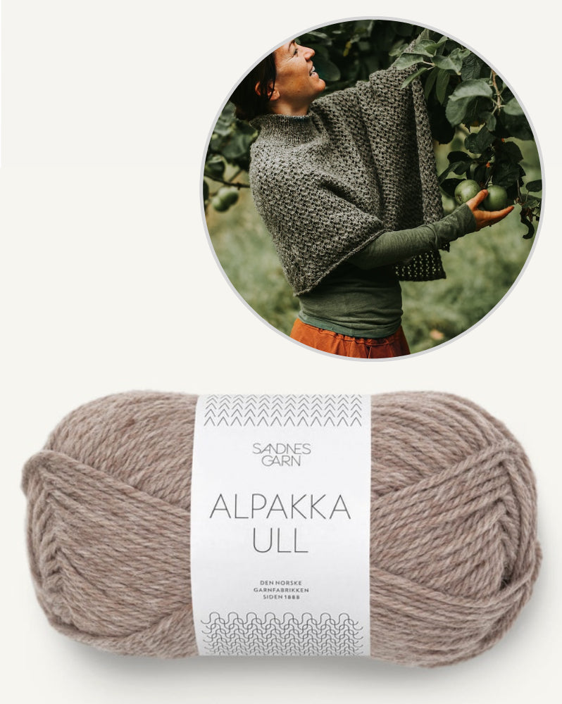 Poncho Akina von Kleinigkeitenliebe mit Alpakka Ull von Sandnes Garn 11