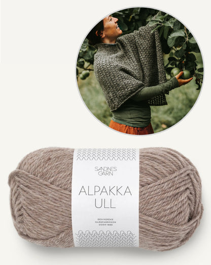 Poncho Akina von Kleinigkeitenliebe mit Alpakka Ull von Sandnes Garn 11