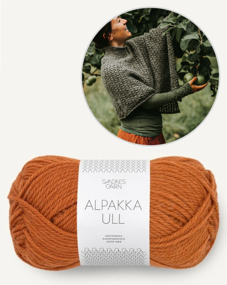 Poncho Akina von Kleinigkeitenliebe mit Alpakka Ull von Sandnes Garn 9