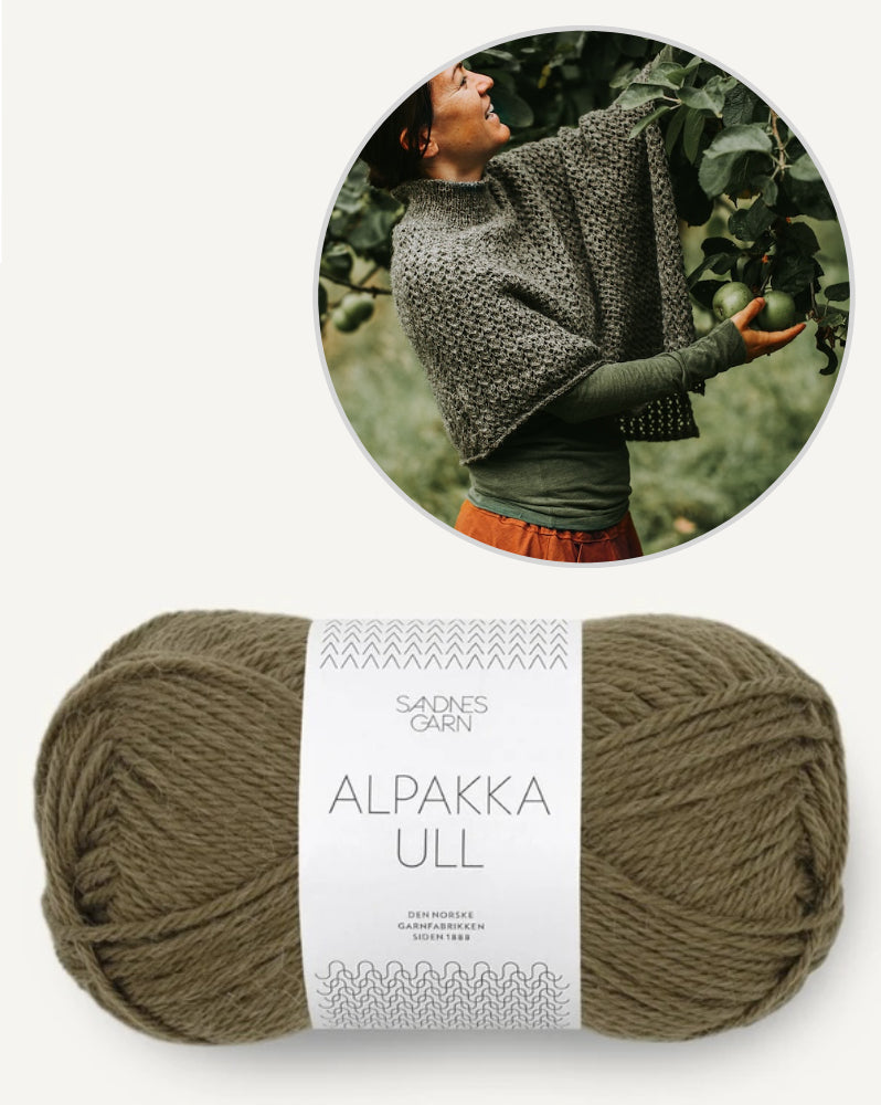 Poncho Akina von Kleinigkeitenliebe mit Alpakka Ull von Sandnes Garn 15
