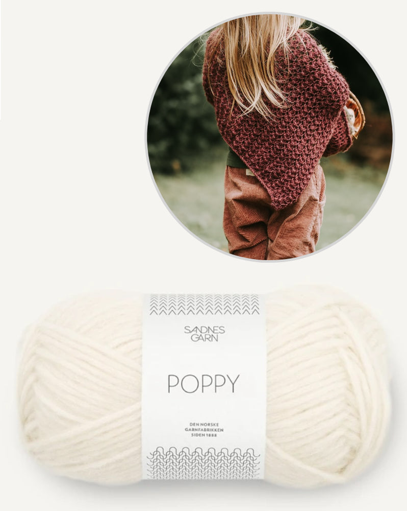 Poncho Akina Kids von Kleinigkeitenliebe mit Poppy von Sandnes Garn 13