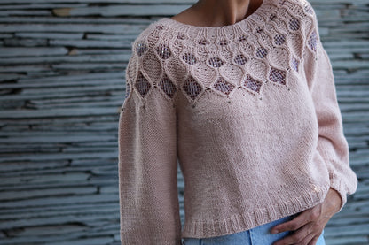 Kaleidoscope Sweater | glitzer Perlen und Double Sunday von Sandnes Garn