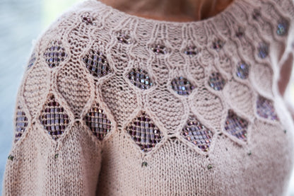 Kaleidoscope Sweater | glitzer Perlen und Double Sunday von Sandnes Garn