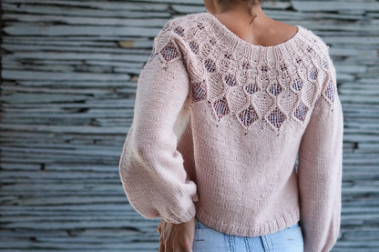 Kaleidoscope Sweater | glitzer Perlen und Double Sunday von Sandnes Garn