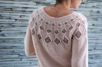 Kaleidoscope Sweater | glitzer Perlen und Double Sunday von Sandnes Garn