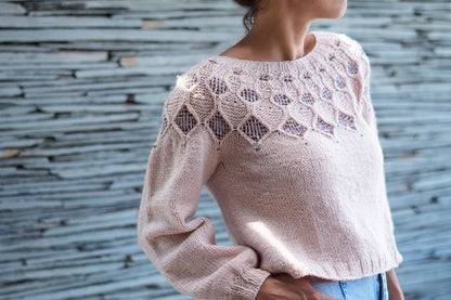 Kaleidoscope Sweater | glitzer Perlen und Double Sunday von Sandnes Garn