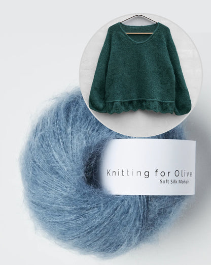 Poppy Sweater | verspielt und weich aus Soft Silk Mohair von Knitting for Olive
