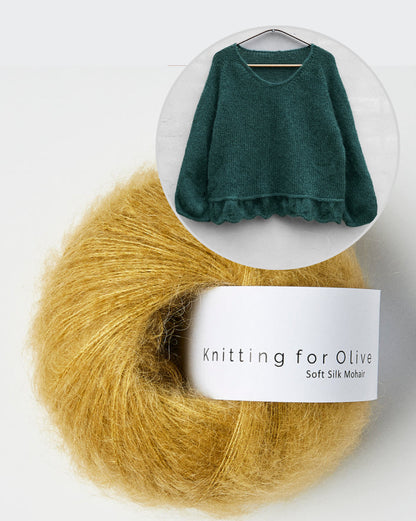Poppy Sweater | verspielt und weich aus Soft Silk Mohair von Knitting for Olive
