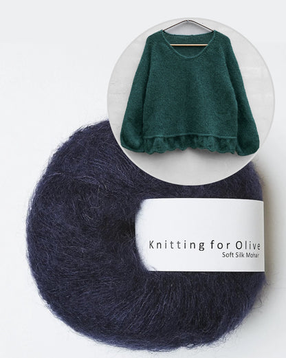 Poppy Sweater | verspielt und weich aus Soft Silk Mohair von Knitting for Olive