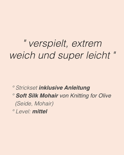 Poppy Sweater | verspielt und weich aus Soft Silk Mohair von Knitting for Olive