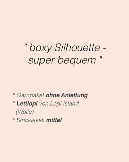 Port Jacket | boxy Silhouette mit Lettlopi von Lopi Island