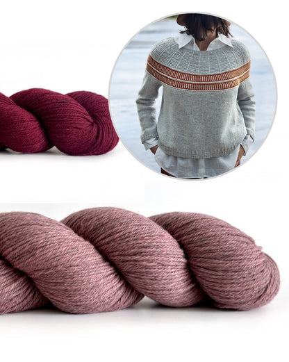 Pullover Precious Memory | zartes Streifenmuster aus Cheeky Merino Joy von Rosy Green Wool