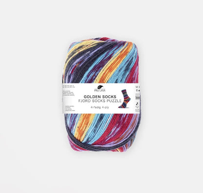 Fjord Socks Puzzle 4-fach | magische Muster in bezaubernden Farben