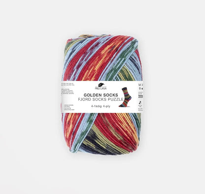 Fjord Socks Puzzle 4-fach | magische Muster in bezaubernden Farben