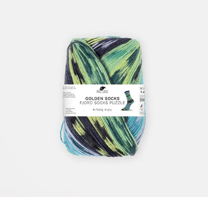 Fjord Socks Puzzle 4-fach | magische Muster in bezaubernden Farben