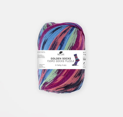 Fjord Socks Puzzle 4-fach | magische Muster in bezaubernden Farben