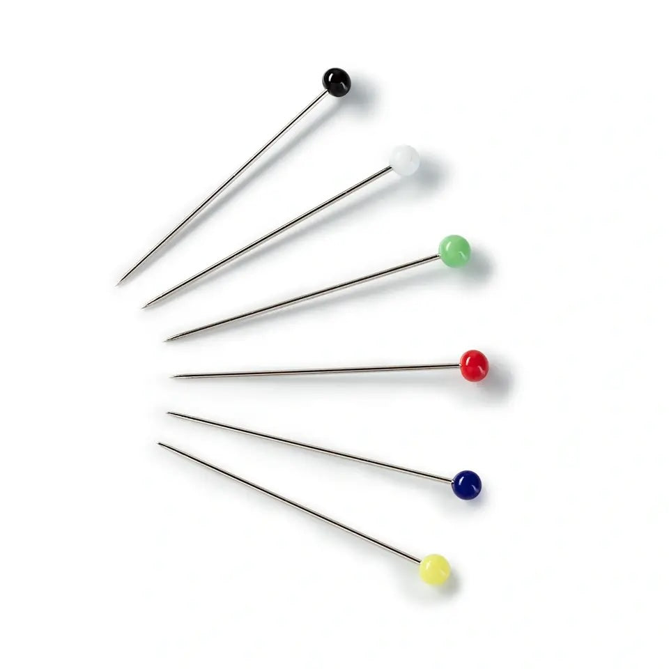Glass head pins 