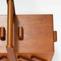 Prym Nähkasten dunkles Holz, Kautschuk, Detailansicht Deckel