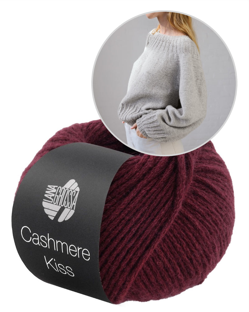 Rundpassenpullover mit Rippenrand aus Cashmere Kiss von Lana Grossa 6