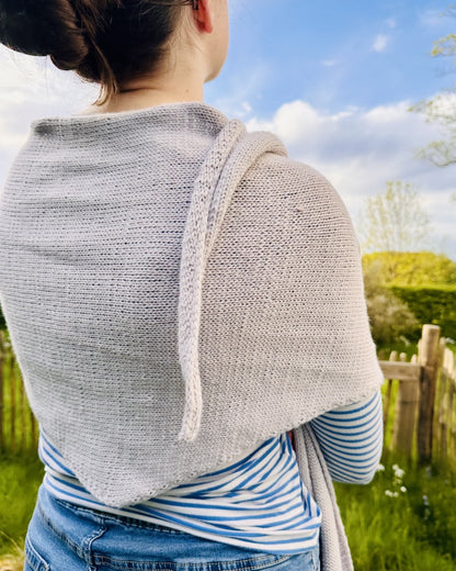 The Easiest Shawl in the World | casually soft made from Cheeky Merino Joy by Rosy Green Wool