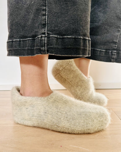 Family Filzhausschuhe | gemütlich und doppelt warm aus Fritidsgarn von Sandnes Garn
