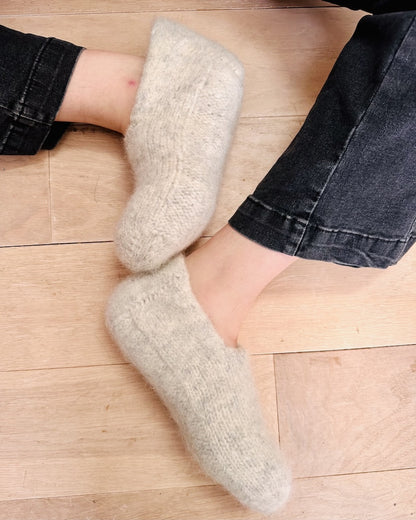 Family Filzhausschuhe | gemütlich und doppelt warm aus Fritidsgarn von Sandnes Garn