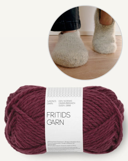 Family Filzhausschuhe | gemütlich und doppelt warm aus Fritidsgarn von Sandnes Garn
