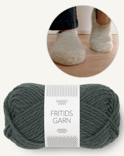 Family Filzhausschuhe | gemütlich und doppelt warm aus Fritidsgarn von Sandnes Garn