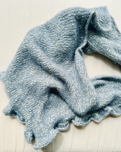 Ruffle Shawl | lightweight, with a casual ruffled edge, made from Le Coton & Alpaca by Biches & Bûches