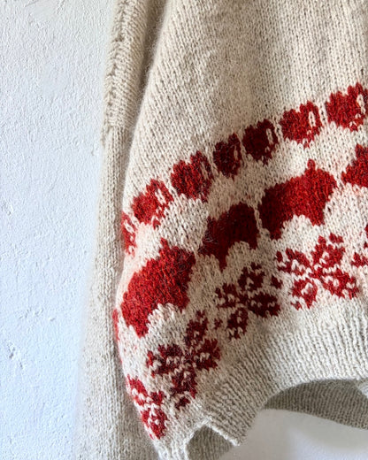 Julegris-sweater | afslappet julesweater i Le Lambswool og Le Petit Silk & Mohair fra Biches & Bûches