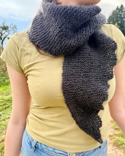 Morning Mist Scarf | fluffy delight in Le Gros Silk & Mohair by Biches & Bûches