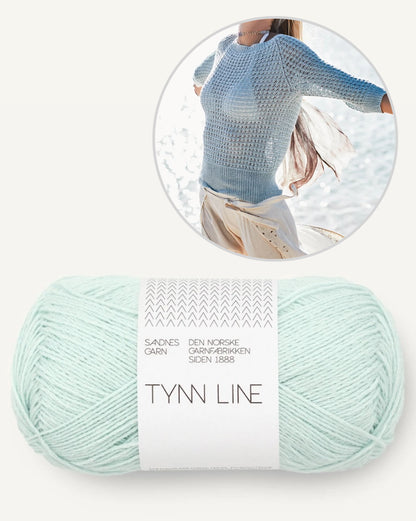 Raglannetz Pullover | perfekter Strandpullover aus Tynn Line von Sandnes Garn