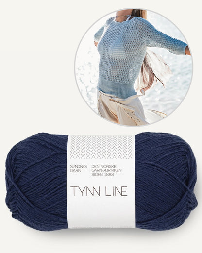Raglannetz Pullover | perfekter Strandpullover aus Tynn Line von Sandnes Garn