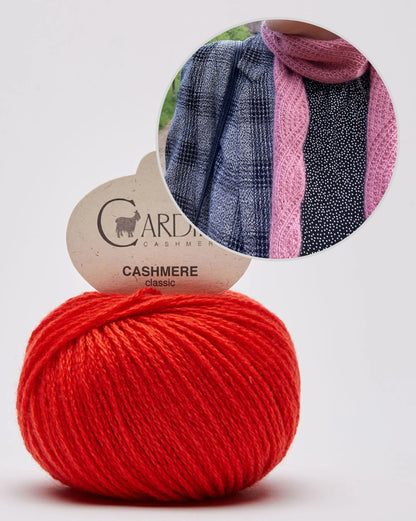 Ragna Tørklæde | enkelt mønster i Classic Cashmere fra Cardiff