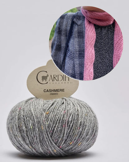 Ragna Tørklæde | enkelt mønster i Classic Cashmere fra Cardiff