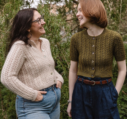 Cathy Cardigan | bezauberndes Lacemuster aus Merino und Soft Silk Mohair von Knitting for Olive