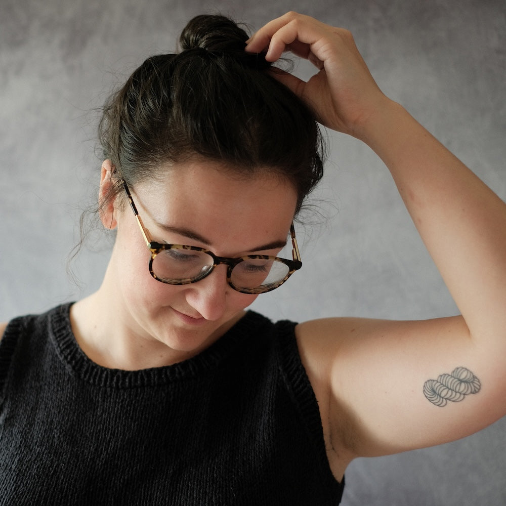 Rebecca Clow Tolsta Tank mit Line von Sandnes Garn 4