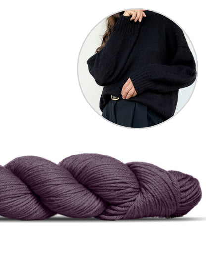 Verfijnde schoudertrui | nonchalant elegant van Lovely Merino Treat van Rosy Green Wool