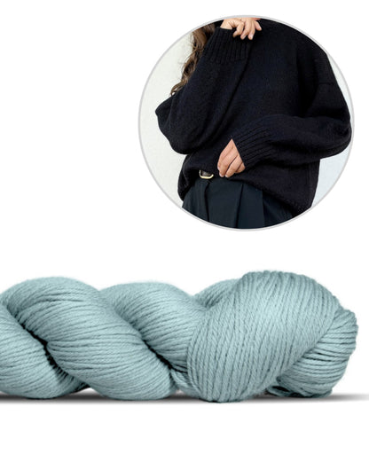 Verfijnde schoudertrui | nonchalant elegant van Lovely Merino Treat van Rosy Green Wool