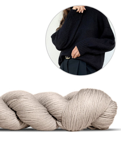 Verfijnde schoudertrui | nonchalant elegant van Lovely Merino Treat van Rosy Green Wool