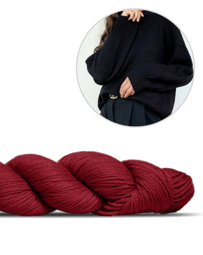 Verfijnde schoudertrui | nonchalant elegant van Lovely Merino Treat van Rosy Green Wool