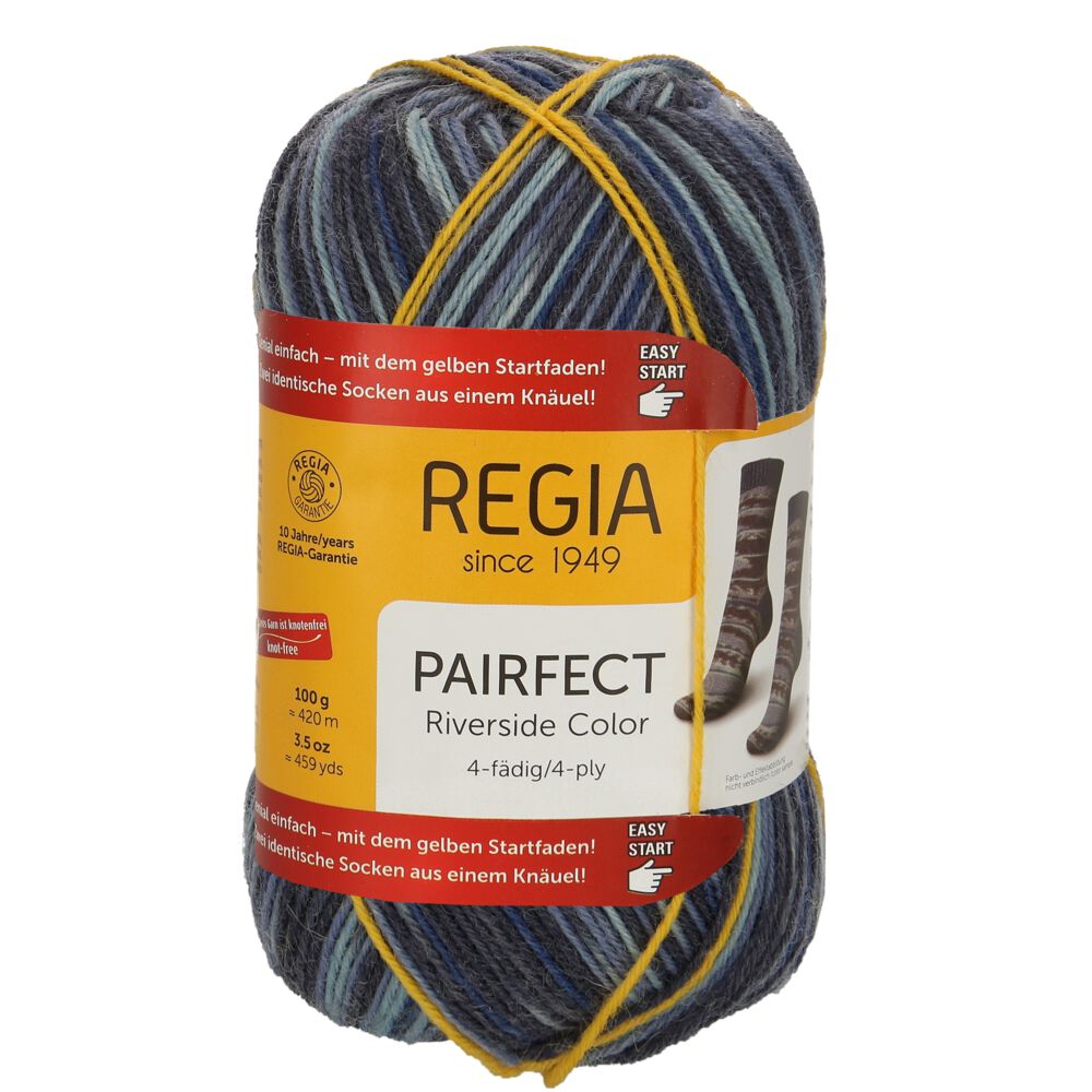 Regia Pairfect 4-fädig Sockenwolle Farbe 7154