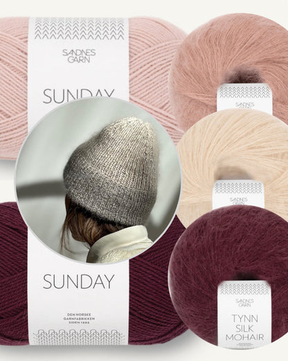 Remain Loop Beanie | fantastische Melnage Effekte mit Sunday und Tynn Silk Mohair von Sandnes Garn